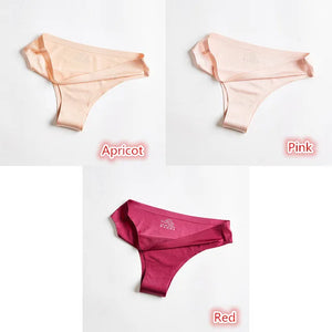 3Pcs/lot fitness thong Silk Sport Panties