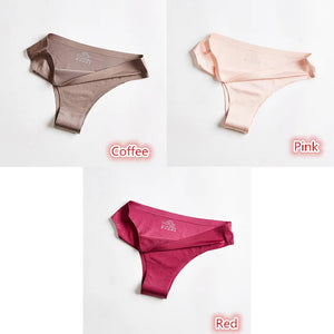 3Pcs/lot fitness thong Silk Sport Panties