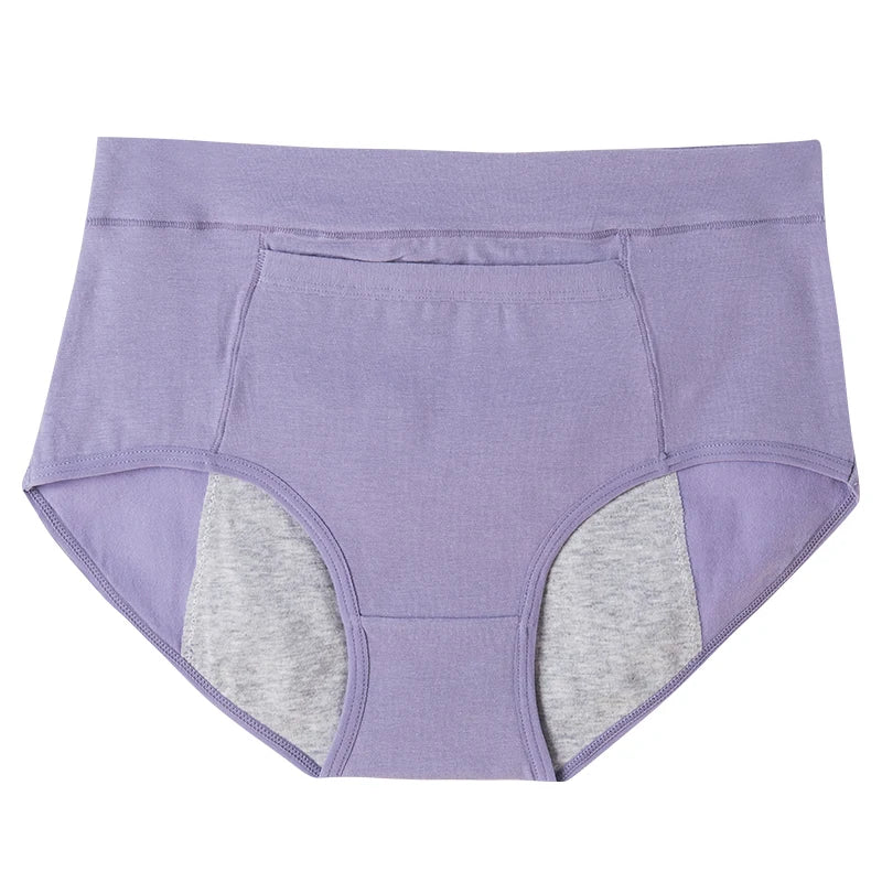 3Pcs/lot  Menstrual Period Panties Cotton High Waist Widen Leak Proof Physiological