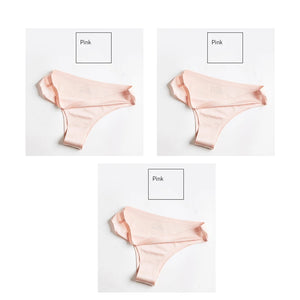 3Pcs/lot fitness thong Silk Sport Panties