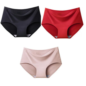 3Pcs Big Size  Seamless comfortable knickers breathable underwear