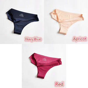 3Pcs/lot fitness thong Silk Sport Panties