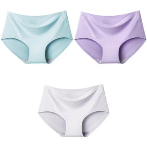 3Pcs Big Size  Seamless comfortable knickers breathable underwear