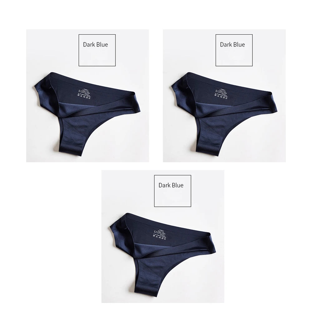 3Pcs/lot fitness thong Silk Sport Panties