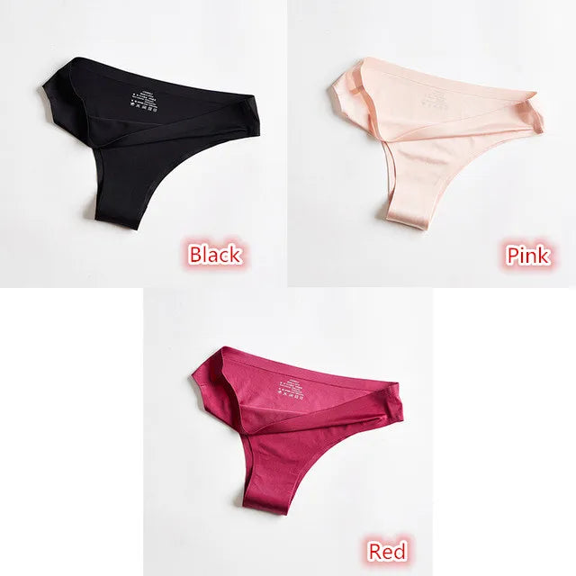 3Pcs/lot fitness thong Silk Sport Panties