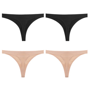 4PCS/Set  Seamless Panties Soft college thong