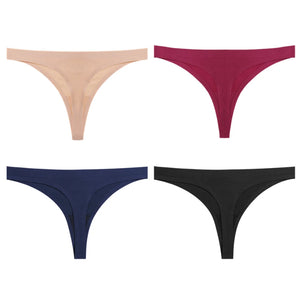 4PCS/Set  Seamless Panties Soft college thong