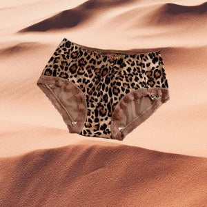 Seamless Leopard Print Panties Women's Hot Lace