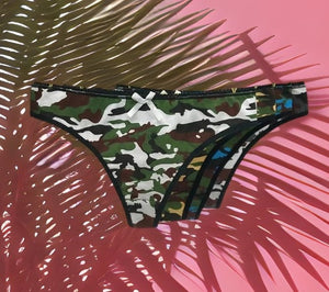 Women Underwear Cotton  Camouflage Ladies Knickers  5 pcs/Lot