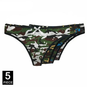 Women Underwear Cotton  Camouflage Ladies Knickers  5 pcs/Lot