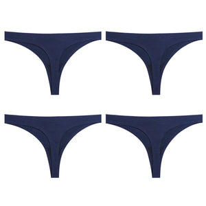 4PCS/Set  Seamless Panties Soft college thong