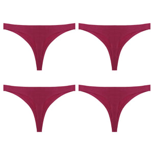 4PCS/Set  Seamless Panties Soft college thong