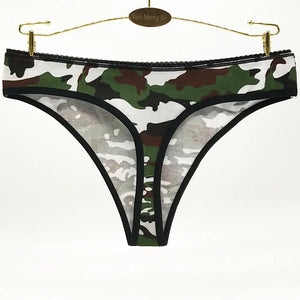 Women Underwear Cotton  Camouflage Ladies Knickers  5 pcs/Lot