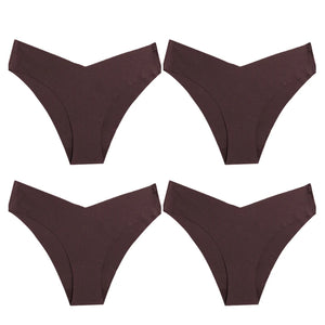 4PCS/Set modest bathing suit bottoms Low-Rise High Elasticity