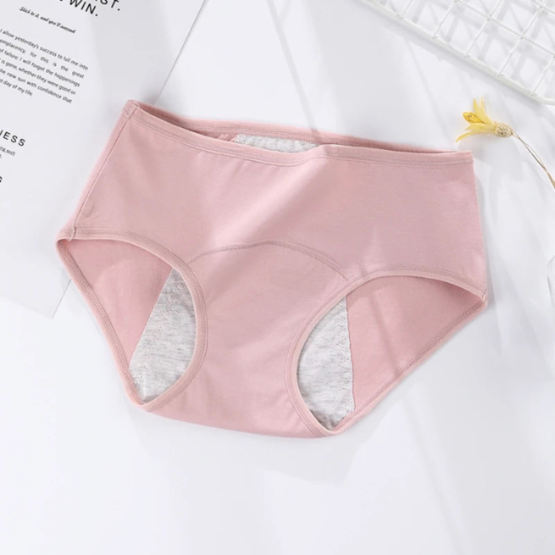 Menstrual briefs large flow postpartum water absorption leakproof briefs  cotton