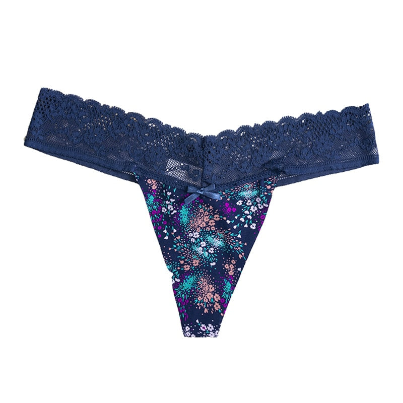 Floral lace panties