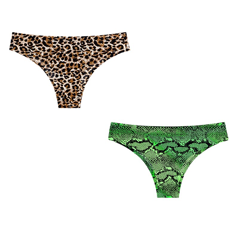 2pcs  Panties Seamless Leopard Underwear