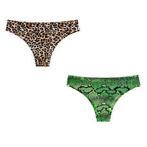 2pcs  Panties Seamless Leopard Underwear