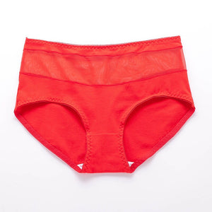 Translucent panties cotton middle waist, cheeky underwear