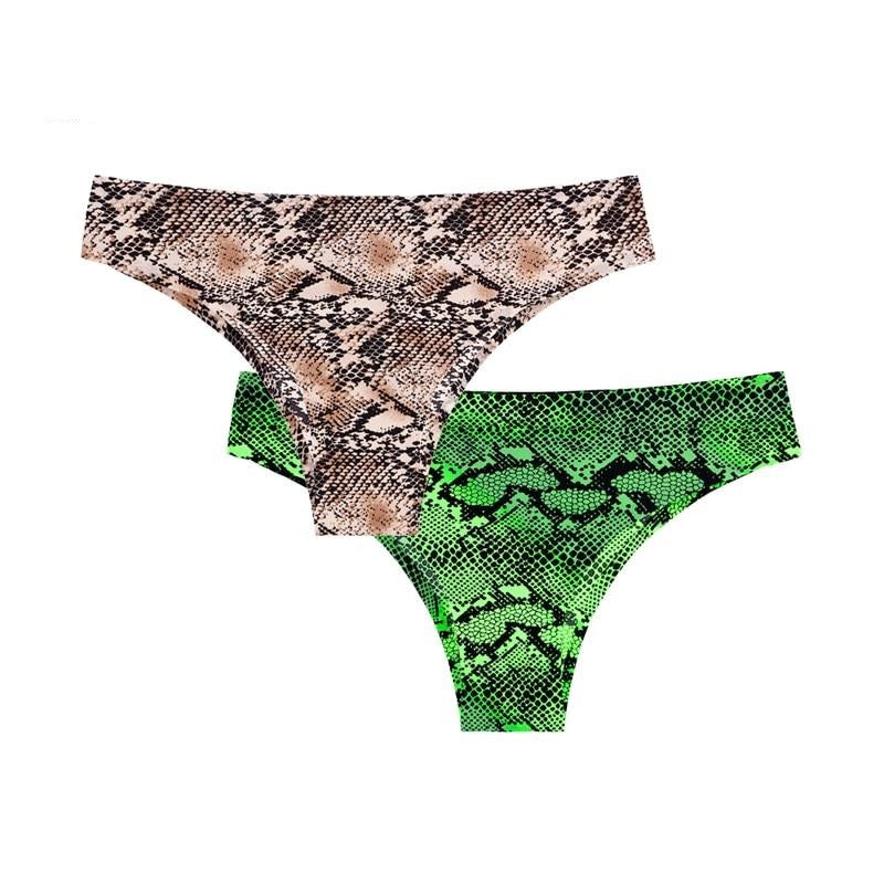 2pcs  Panties Seamless Leopard Underwear