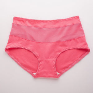 Translucent panties cotton middle waist, cheeky underwear