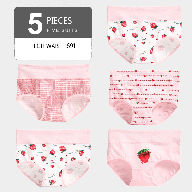 5PCS/Set  Panty Girls comfortable underwear