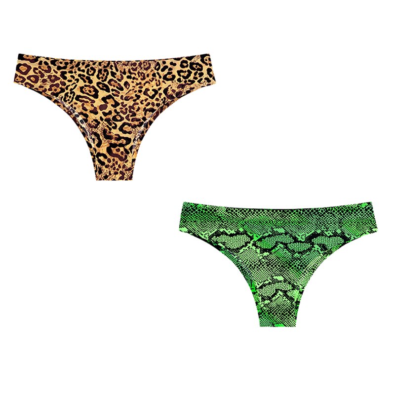 2pcs  Panties Seamless Leopard Underwear