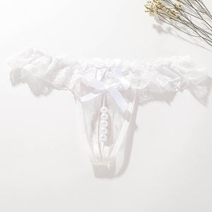 Panties with pearl crotch and massage effect