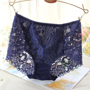 High-waist Seamless Lace Underwear Briefs