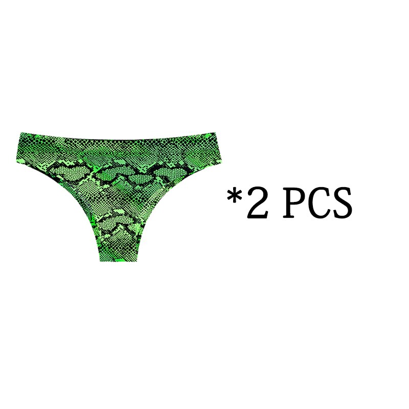 2pcs  Panties Seamless Leopard Underwear