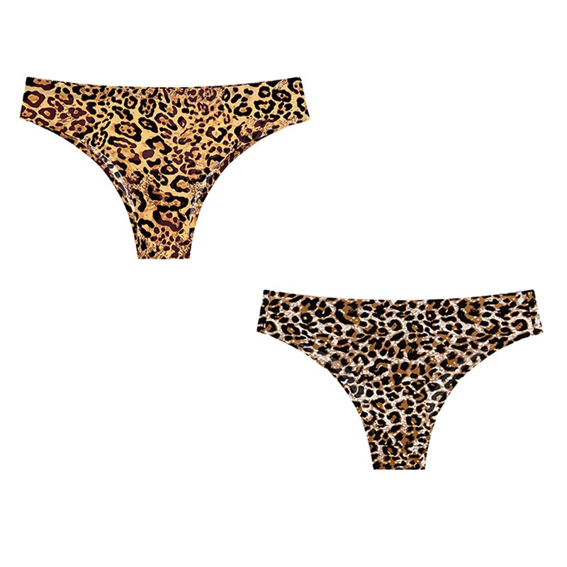 2pcs  Panties Seamless Leopard Underwear