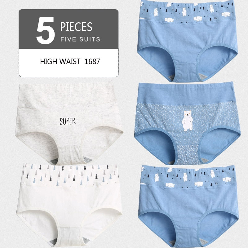 5PCS/Set  Panty Girls comfortable underwear