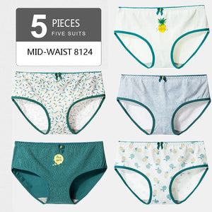 5PCS/Set  Panty Girls comfortable underwear